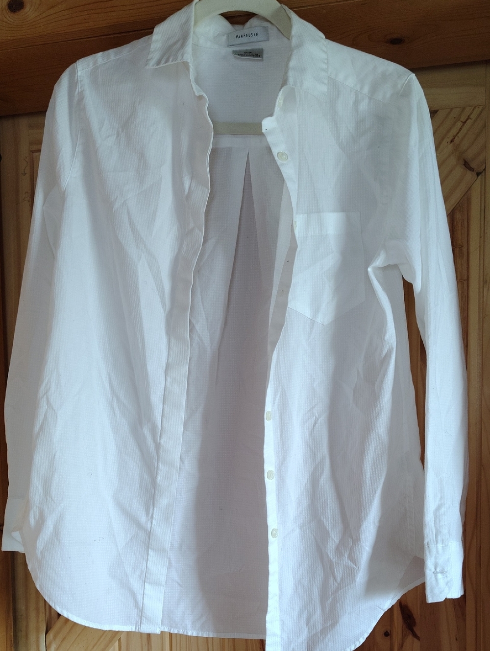 Van Heusen White Women's Button-Down Shirt